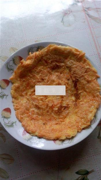 胡萝卜鸡蛋饼的做法步骤4