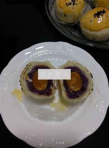 紫薯蛋黄酥的做法步骤17