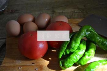西红柿青椒炒鸡蛋的做法步骤1
