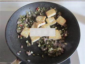 雪菜肉末烧豆腐的做法图解7