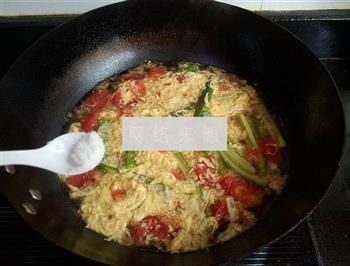 秋葵番茄蛋汤的做法步骤7