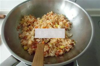 菠萝虾仁焗饭的做法步骤7