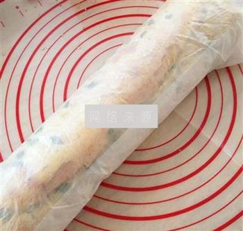 香葱肉松面包卷的做法步骤22