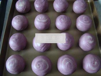 抹茶和紫薯蛋黄酥的做法图解23