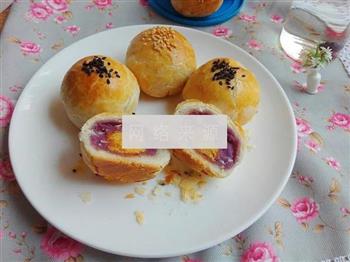 紫薯蛋黄酥的做法步骤22