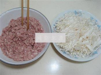猪肉莲藕丸子金针汤的做法图解7