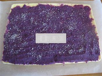 紫薯戚风蛋糕卷的做法图解20