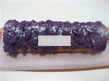 紫薯戚风蛋糕卷的做法图解23