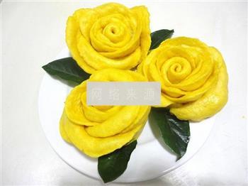 南瓜黄玫瑰花馒头的做法图解12