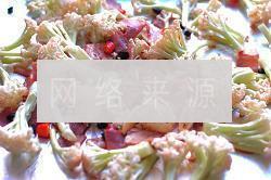培根豆豉烤菜花的做法步骤3
