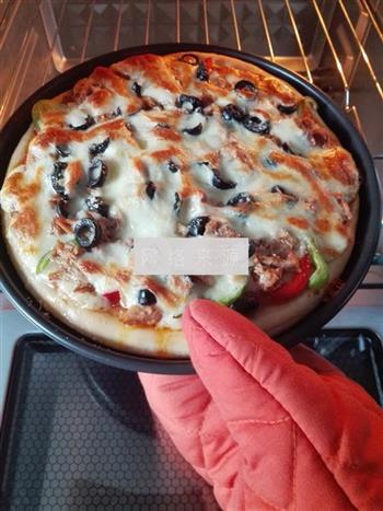 香辣金枪鱼披萨的做法步骤12