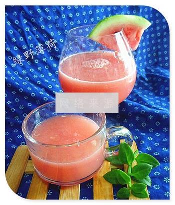 红柚雪梨西瓜汁的做法图解6
