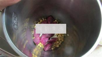 紫薯银耳豆浆的做法图解2