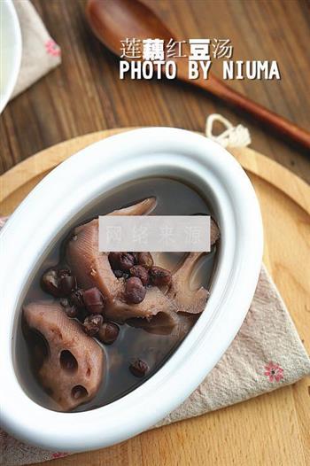莲藕红豆汤的做法步骤6