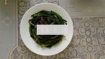 豆豉鲮鱼油麦菜的做法步骤5