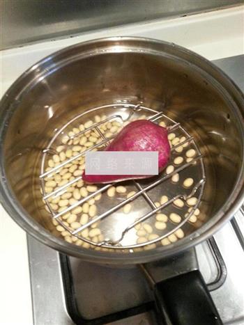 紫薯豆浆的做法图解2