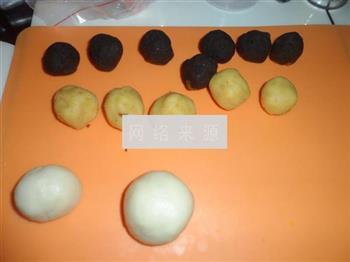 彩色蛋黄酥的做法步骤9