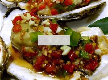 蒜蓉彩椒烤牡蛎的做法图解9