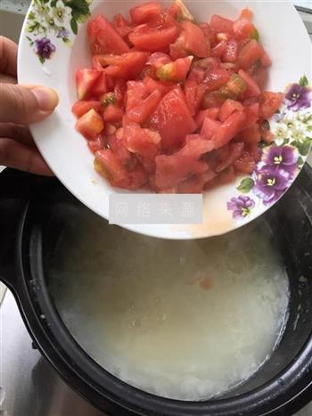 西红柿胡萝卜牛肉粥的做法图解5