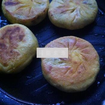 发面南瓜紫薯饼的做法步骤11
