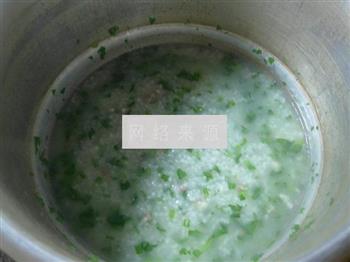 猪肉末茼蒿大米粥的做法步骤9