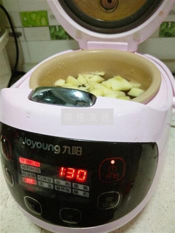 苹果黑米粥的做法步骤4