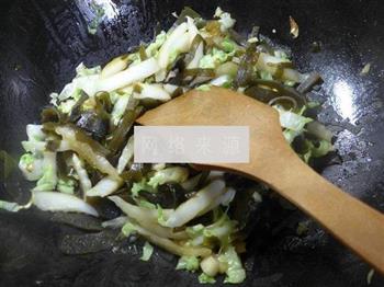 蒜香海带炒白菜的做法图解9