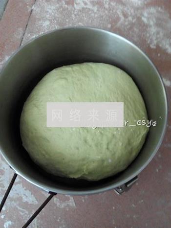 抹茶红豆面包的做法步骤3