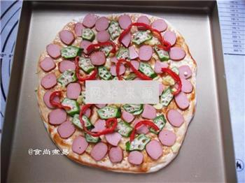 秋葵肠仔披萨的做法步骤23