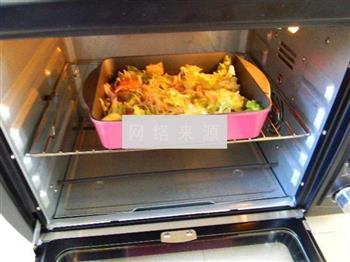 烤箱版生菜金针菇的做法步骤8