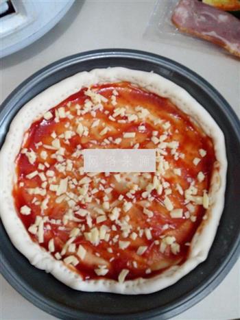 培根玉米粒披萨的做法步骤8
