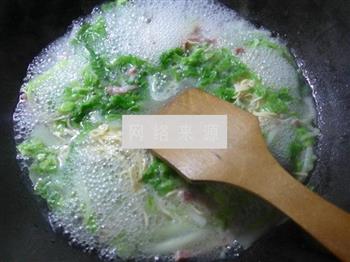 咸肉白菜煮干丝的做法图解5