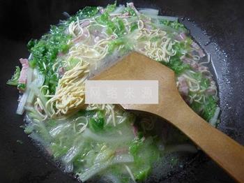 咸肉白菜煮干丝的做法图解7