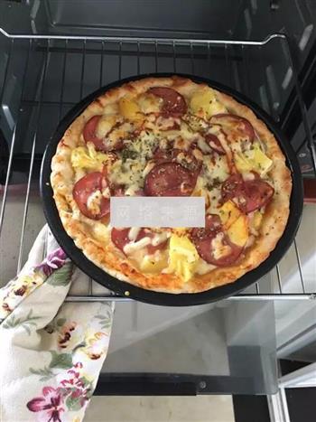 菠萝火腿披萨的做法步骤11