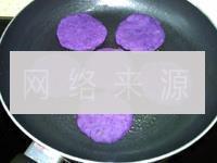 紫地瓜饼的做法步骤12