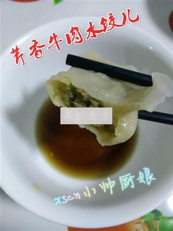 芹菜牛肉水饺的做法图解6