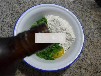 芹菜叶鸡蛋饼的做法步骤5
