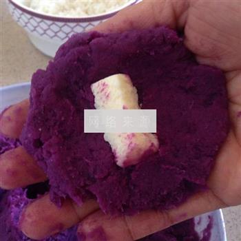 紫薯奶酪珍珠丸子的做法图解5