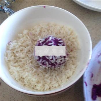 紫薯奶酪珍珠丸子的做法图解6