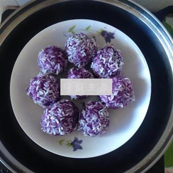 紫薯奶酪珍珠丸子的做法图解8