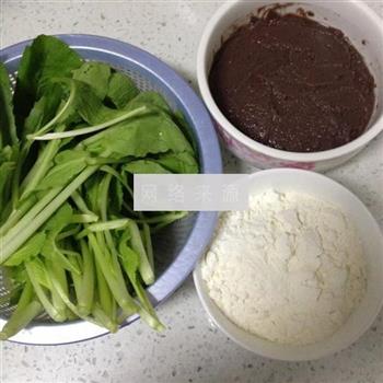 豆沙馅柳叶蒸饺的做法步骤1