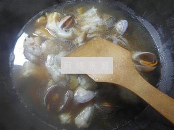 圆蛤虾潺汤的做法步骤8