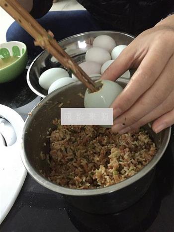 土豪糯米蛋的做法步骤3