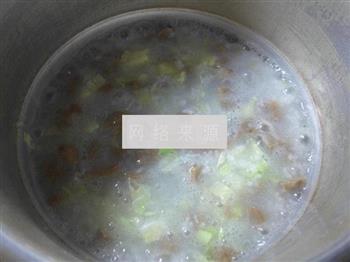 圆白菜牛筋丸大米粥的做法步骤7