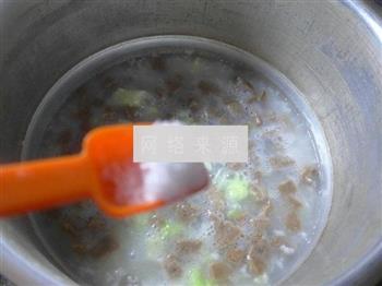 圆白菜牛筋丸大米粥的做法步骤9