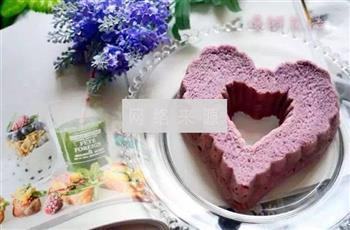心心相印紫薯发糕的做法步骤7