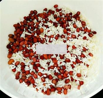 红豆糯米圆子粥的做法步骤1