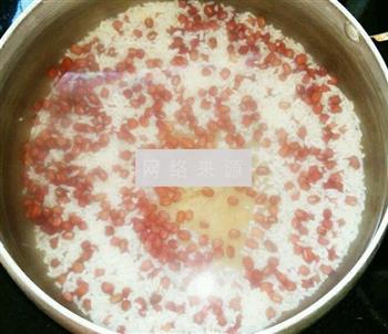 红豆糯米圆子粥的做法步骤2