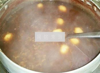 红豆糯米圆子粥的做法步骤6