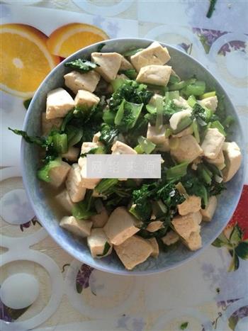 小白菜清炒豆腐的做法步骤7